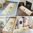 thumbnail image 6 of White Daisy 2'x6' Runner Rug, Spring Floral Elegant Pastoral Bees Watercolor Washable Non-Slip Area Rugs for Hallway Kitchen Floor Bedroom Entryway, Laundry Carpet Decoration Indoor Mat, 6 of 9