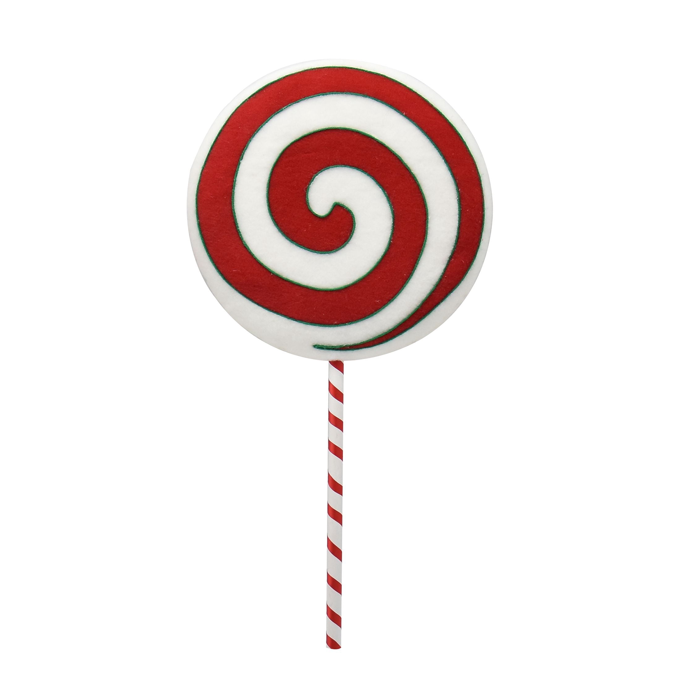 Holiday Time Jumbo Fabric Peppermint Lollipop Outdoor Decorations, 24 inch