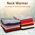 thumbnail image 2 of Biplut Neck Warmer Wind Resistant Warm Woolen Yarn Skiing Cycling Winter Neck Scarf for Men (Coffee), 2 of 13