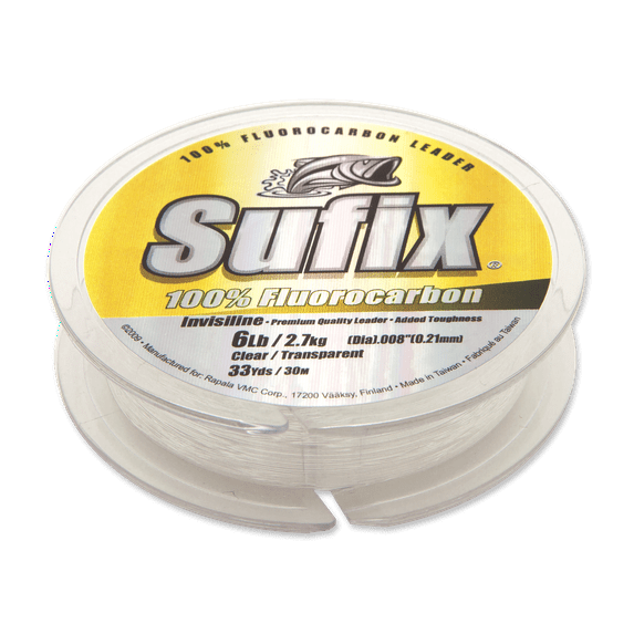 Sufix Invisiline Fluorocarbon Fishing Leader 110 Yards