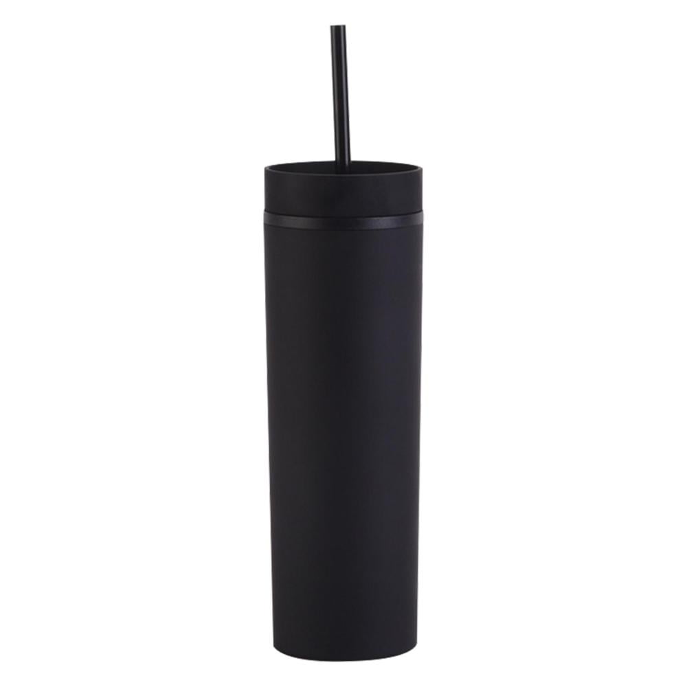 Tumbler with Lid and Straw16 oz Double Wall Slim Tumbler with Lids and