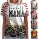 thumbnail image 1 of Fiudx Ofertas Flash Del Día Solo En Línea Mujer Casual Verano Impresión Manga Corta Cuello Redondo Suelta Camiseta Blusa Tops, 1 of 5