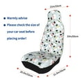 thumbnail image 6 of Haiem Colorful Hat Snowman Printed Car Seat Covers Set of 2, Universal Fit Car Seat Covers,Protective Seat Covers,Comfortable Car Seat Covers, Easy Installation Seat Covers, 6 of 9