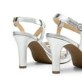 thumbnail image 5 of BURUDANI Women's Platform Strappy Heels High Heeled Sandals  Open Toe Comfortable Dressy Shoes with Adjustable Ankle Strap, 5 of 5