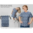 thumbnail image 5 of oneOone Cotton Flex Blue Fabric Sports Sewing Material Print Fabric By The Yard 40 Inch Wide-aA, 5 of 5
