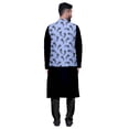 thumbnail image 3 of Atasi Ethnic Dupion Silk Kurta Pyajama Set With Printed Nehru Jacket For Mens, 3 of 3