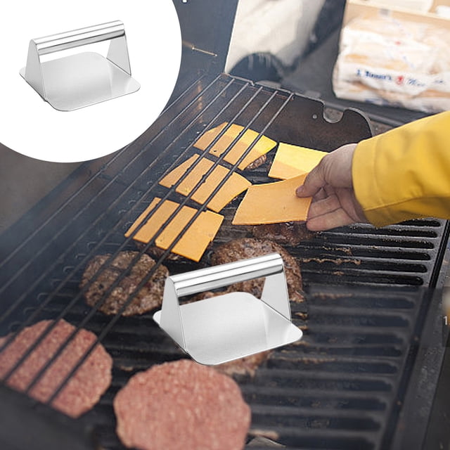 RKSTN Meat Press Stainless Steel Meatloaf Meat Press Round Block Burger Press Kitchen Tool Meat Press Pad Kitchen Gadgets