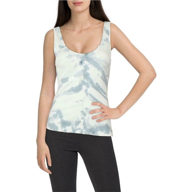 n:philanthropy Bourbon Ribbed Tank Top para mujer, azul, pequeño