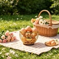 thumbnail image 5 of Wrought Iron Fruit Basket, Countertop Storage Organizer with Open Wire Design for Fresh Produce, Eggs, Snacks, and Bread, Durable Metal Kitchen Counter Basket for Home Organization, 5 of 6