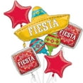 thumbnail image 2 of Fiesta Papel Picado Foil Balloon Bouquet, 2 of 2