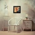 thumbnail image 4 of Atelier B Art Studio 12x12 Black Modern Framed Museum Art Print Titled - Shushing Lips Closeup, 4 of 5