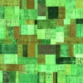 thumbnail image 1 of Ahgly Company Indoor Square Patchwork Green Transitional Area Rugs, 8' Square, 1 of 1