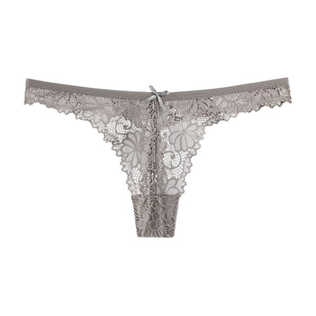 

Reed Women Lace Bow Back Panty Transparent Hollow Out Underwear Comfort Seamless Low Waist Briefs Lingerie