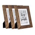 thumbnail image 2 of kennethan Rustic Brown 5x7 Picture Frames Wide Molding 3P in 1 set - Wall Mounting Material Included, 2 of 4