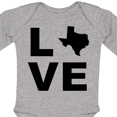 thumbnail image 4 of Inktastic Love Texas Boys or Girls Long Sleeve Baby Bodysuit, 4 of 5