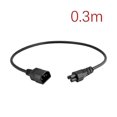 thumbnail image 2 of IEC 320 C14 Male Plug to C5 Female Adapter Cable IEC 3 Pin Male to C5 Micky, PDU UPS Power Converter, 2 of 5