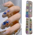 thumbnail image 1 of Washranp 12Grids Irregular Abalone Seashell 3D Nail Art Sequins,UV Gel Manicure Long Lasting Removable Easy Paste DIY  Nail Shell Slices, 1 of 4