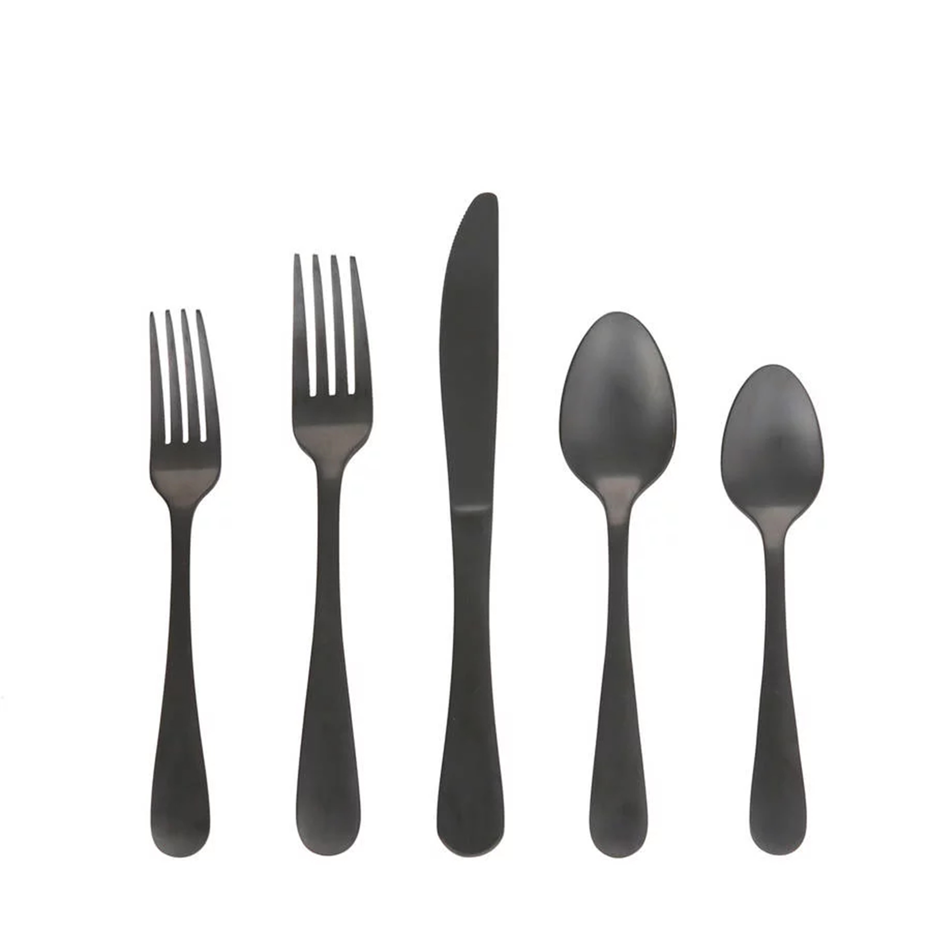 Better Homes & Gardens Corin Black 20-Piece Flatware Set photo 1