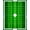 Green, Pattern 1, variant on ODIKA Football Door Field Gridiron Retro Athletic Stripes Bold Border Pet Friendly & Kids Safe Play for Playroom, Bedroom, Reading Nook