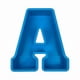 thumbnail image 1 of alphabet cake mold for 3D baking and decorating, 1 of 3