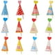 thumbnail image 1 of 36 mini adornos para pasteles con forma de cono de cumpleaños, ideales para decorar cupcakes y pasteles. Perfectos para baby showers y otras ocasiones especiales., 1 of 7