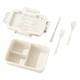 thumbnail image 2 of Lonchera de Plástico | Contenedor de Alimentos Bento a Prueba de Fugas con Cubiertos | Apta para Microondas | Caja Reutilizable para Preparación de Comidas | 8.27x5.51x3.15 pulgadas | Paquete, 2 of 6
