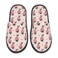 thumbnail image 2 of KLL Dachshund Dog Heart Slippers for Women Men House Slip on Indoor Outdoor Bedroom Furry Fleece Lined Ladies Comfy Anti-Skid Rubber Hard Sole-Medium, 2 of 8