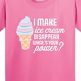 thumbnail image 4 of Inktastic I Make Ice Cream Disappear What's Your Power Youth T-Shirt, 4 of 5