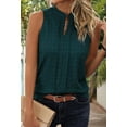 thumbnail image 4 of Women'S Solid Color V-Neck Sleeveless Top Dark Green L, 4 of 6