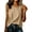 Khaki -AK17, variant on Dwellite Cotton Linen Flowy Tank Tops for Women Plus Size Sleeveless Shirts Oversized Tops Summer Casual Loose Fit Crewneck Blouse Pink M