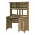 thumbnail image 1 of Scranton & Co Contemporary Engineered Wood Computer Desk with Hutch in Brown, 1 of 12