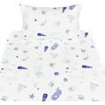 thumbnail image 3 of J pinno Sea Animal fish Whale Underwater Twin Sheet Set for Kids Girl Boys 100 Cotton Flat Sheet Fitted Sheet Pillowcase Bedding Set, 3 of 5