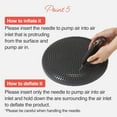 thumbnail image 6 of Primasole Balance Disc comes with an Air Pump Exercise Wobble Cushion for Stability Workout 1 PC Cool Grey Color PSS91NH019A, 6 of 7