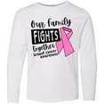 thumbnail image 3 of Inktastic Our Family Fights Together Breast Cancer Awareness Long Sleeve Youth T-Shirt, 3 of 5
