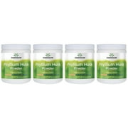 Swanson Psyllium Husk 12 Ounce (340 g) Pwdr 4 Pack