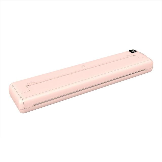 Zootealy Imprimante Thermique Portable A4 en Rose - Impression Sans Fil, Longue Durée de Vie de la Batterie, Haute Résolution, Interface USB Type-C