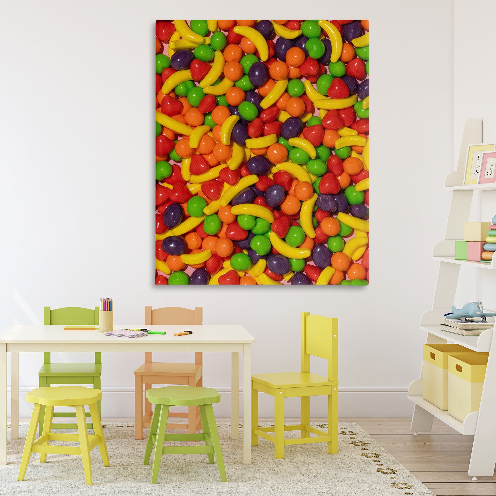 Stupell Industries Retro Assorted Fruit Candy Canvas Wall Art, design by LISH Creative