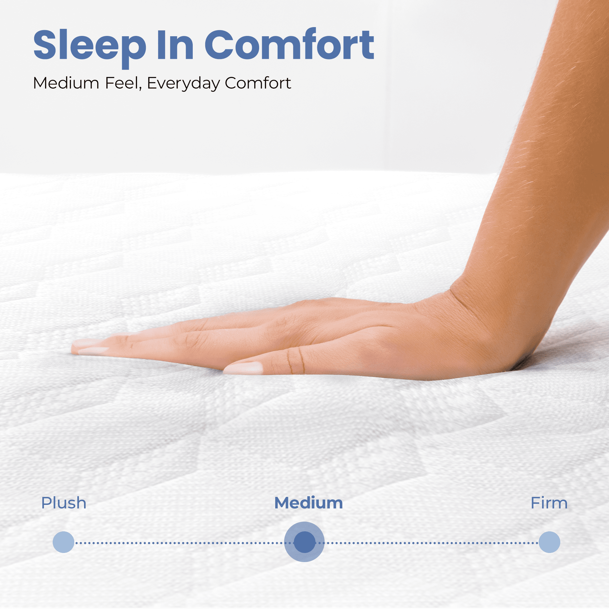 CELTOSS 8 Twin Memory Foam Mattress, Medium Firm, Pressure Relief, Mattress in a Box