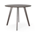 thumbnail image 4 of Flats & Castles Wesley 37" Round Wood Dining Table in Charcoal Walnut, 4 of 5