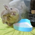 thumbnail image 1 of Caja de arena para cobayas, bandeja de entrenamiento, jaula con bandeja, caja de arena para conejos, orinal para inodoro de conejo, orinal para los má azul, 1 of 10