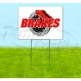 thumbnail image 1 of Brakes V2 (18" X 24") Yard Sign, Includes Metal Step Stake, 1 of 6