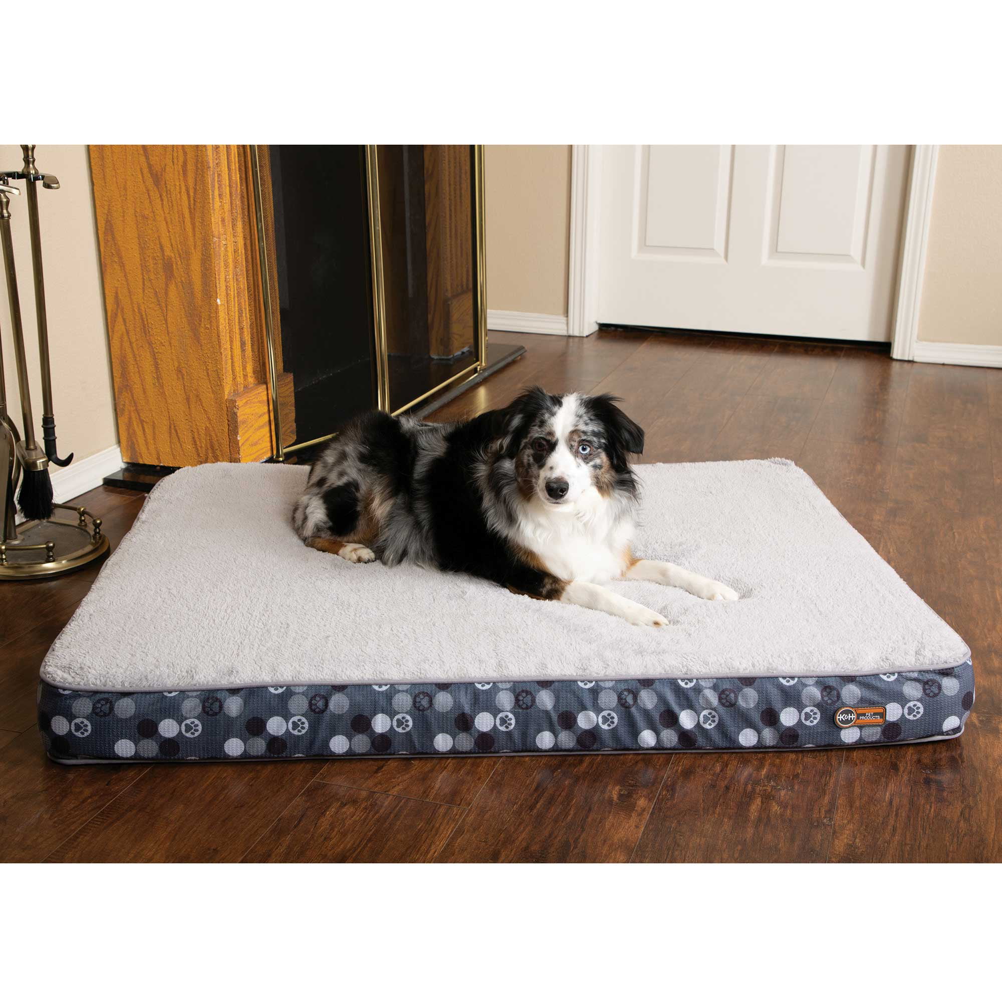 K&H Pet Products Superior Orthopedic Dog Bed Large Gray 35 ...