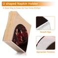 thumbnail image 4 of Napkin Holder for Table Kitchen Paper Tissue Organization Standing Paper Napkin Storage Elegant Heart-shaped Gift Box, 4 of 8