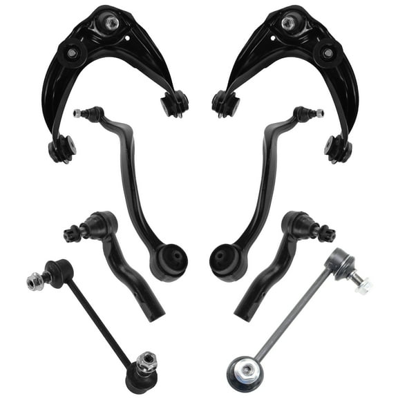 TRQ Control Arm Ball Joint Tie Rod End Sway Bar Link Steering Suspension 8pc PSA59757