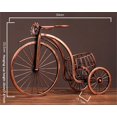 thumbnail image 2 of CdyBox Vintage Bicycle Wine Rack - Bronze Tabletop Wine Glass Rack - Holds Over 10 Bottles, 2 of 8