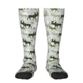 thumbnail image 1 of Balery green plaid Moose tree Calcetines novedosos Calcetines deportivos Calcetines hasta la rodilla Calcetines de algodón Calcetines originales y geniales, 1 of 6