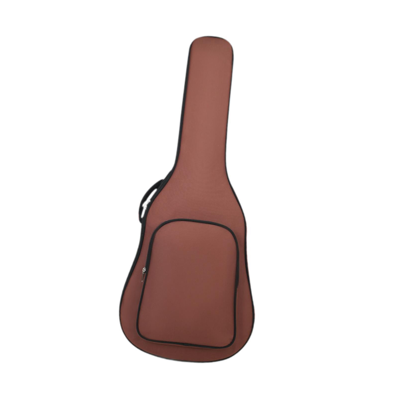 yotijay Electric Guitar Bag 40inch 41inch with Side Handle Thick Padding Travel Case Brown