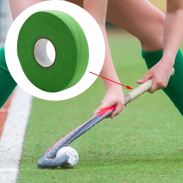 Cinta de tela para Hockey sobre hielo de 25M, envoltura antideslizante, cinta de bate de agarre cómodo, cinta de calcetín de Hockey resistente al DYNWAVEMX Envoltura de hockey sobre hielo