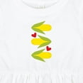 thumbnail image 4 of Inktastic Corn Lover Corn on the Cob Girls Baby Dress, 4 of 5