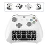 Gaming Keyboard for Xbox One S Elite Controller Wireless Keyboard Message Keypad Chatpad with 2.4G Receiver, White